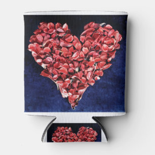 Rafraîchisseur Pour Canette Amour romantique Rose Petal Red Heart