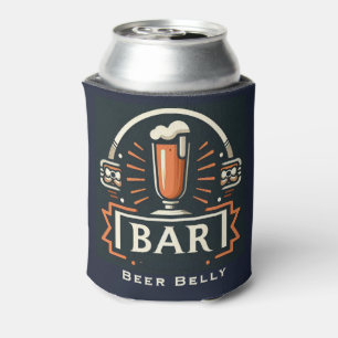 Rafraîchisseur Pour Canette Amusant Bar Belly, logo Beer Mug Personnalisé
