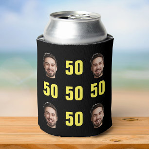 Rafraîchisseur Pour Canette Amusant unique 50e anniversaire Photo Cool Retro