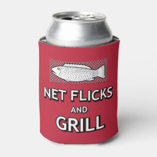 Rafraîchisseur Pour Canette Amusante pêche Cast Net Fish Parody