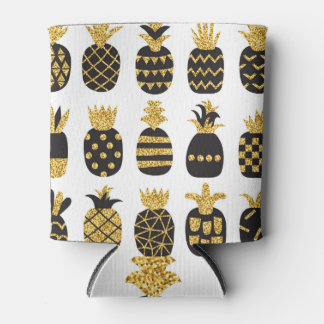 Rafraîchisseur Pour Canette Ananas noirs : Ensemble texturé unique