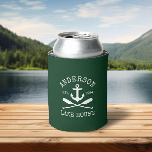 Rafraîchisseur Pour Canette Ancre nautique Oars Green Family Lake House