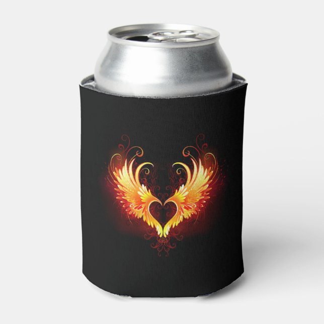 Rafraîchisseur Pour Canette Angel Fire Heart with Wings (Can devant)