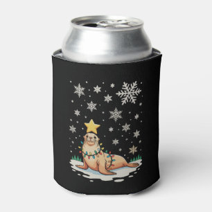 Rafraîchisseur Pour Canette Animaux Otaries Noël Xmas Arbre Fêtes
