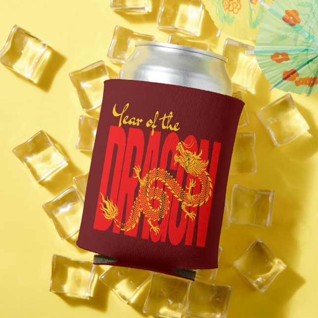 Rafraîchisseur Pour Canette Année de l'or rouge Dragon (Été in situ)