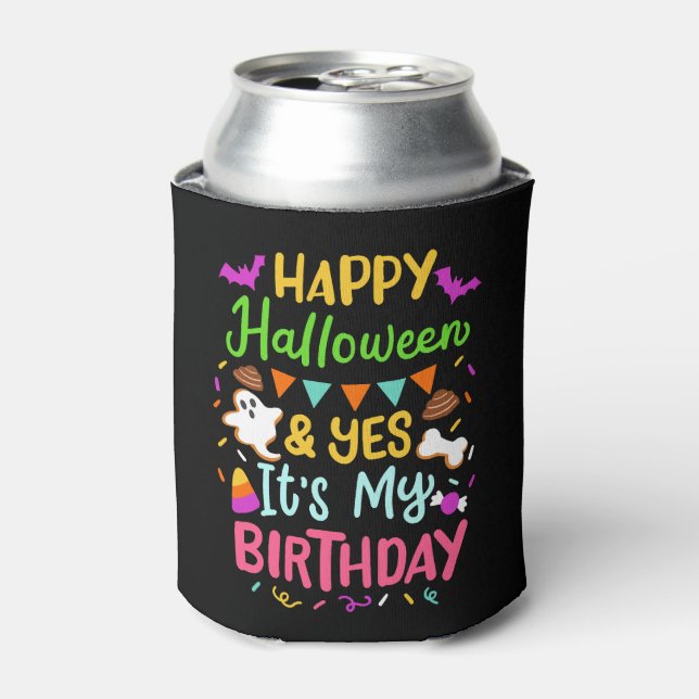 Rafraîchisseur Pour Canette Anniversaire d'Halloween (Can devant)