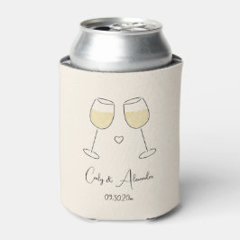Rafraîchisseur Pour Canette Anniversaire du Fiançailles du Mariage Vin Blanc