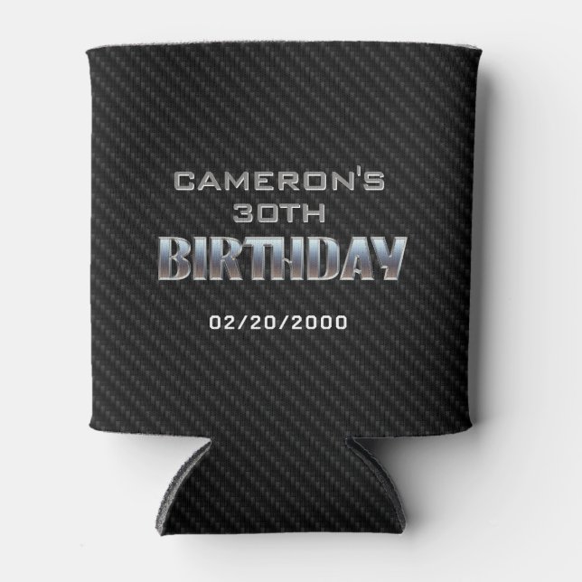 Rafraîchisseur Pour Canette Anniversaire du garçon masculin (Devant)