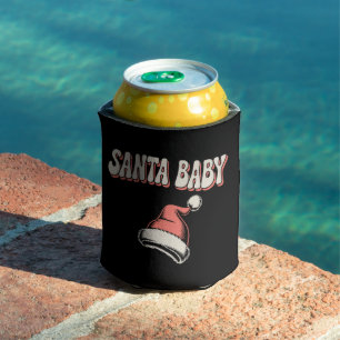 Rafraîchisseur Pour Canette Annonce de grossesse Maternité Santa Baby Mama