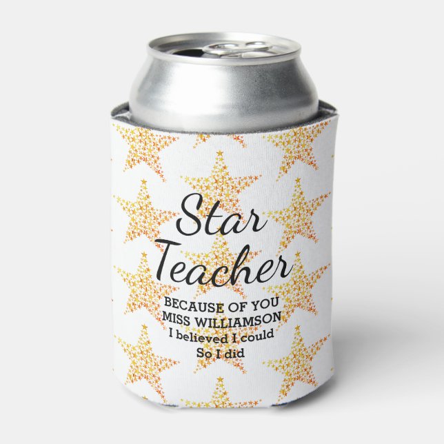 Rafraîchisseur Pour Canette APPRÉCIATION DE L'ENSEIGNANT STAR Je Pouvais Perso (Can devant)
