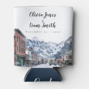 Rafraîchisseur Pour Canette Aquarelle Bienvenue chez Telluride Mariage Bienven