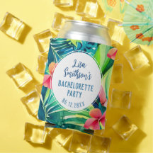 Aquarelle de feuillage tropical Bachelorette perso