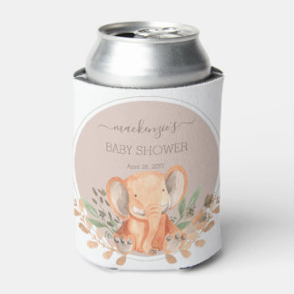 Rafraîchisseur Pour Canette Aquarelle Elephant Boho Safari Party Favoriser