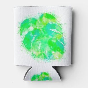 Rafraîchisseur Pour Canette Aquarelle Monstera