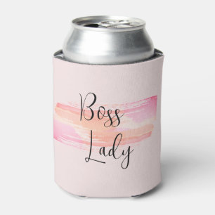 Rafraîchisseur Pour Canette Aquarelle Peinture éclats Boss Lady