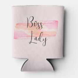 Rafraîchisseur Pour Canette Aquarelle Peinture éclats Boss Lady