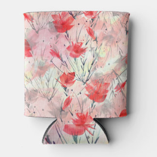 Rafraîchisseur Pour Canette Aquarelle Plantes Herbes Motif