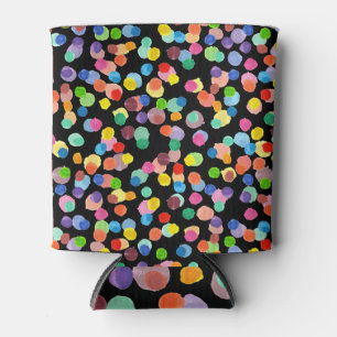 Rafraîchisseur Pour Canette Aquarelle Polka Dot, Arrière - plan de Pâques.