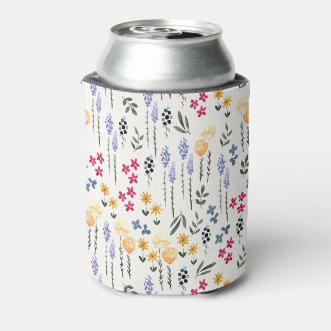 Rafraîchisseur Pour Canette Aquarelle printanière Botanique floraison sans joi (Can Dos)