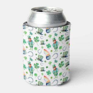 Rafraîchisseur Pour Canette Aquarelle Saint Patrick's Day Motif