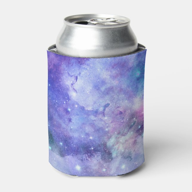 Rafraîchisseur Pour Canette Aquarelle Starry Sky Space Lover Galaxy Stars (Can devant)