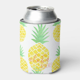 Rafraîchisseur Pour Canette Aquarelle tropicale Plages Aloha