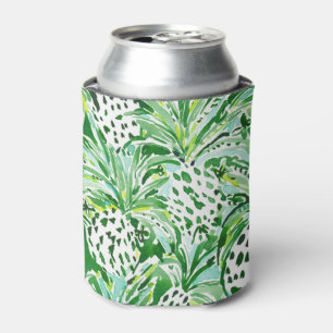 Rafraîchisseur Pour Canette Aquarelle verte TROPICALE d'ananas de SITCH