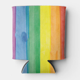 Rafraîchisseur Pour Canette Aquarelles Arc-en-ciel de la Fierté