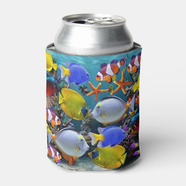 Rafraîchisseur Pour Canette aquarium pêche aux poissons tropicaux (Can devant)