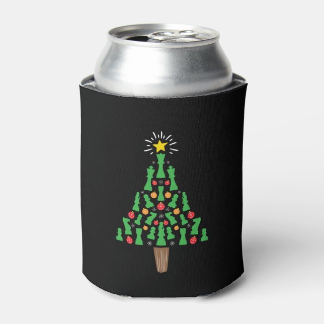 Rafraîchisseur Pour Canette Arbre de Noël de la pièce d'échecs (Can devant)