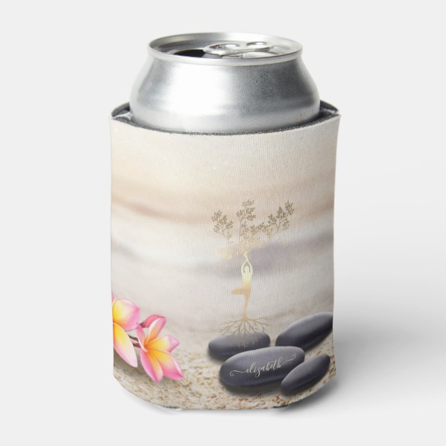 Rafraîchisseur Pour Canette Arbre femmes Silhouette Zen Stones (Can devant)