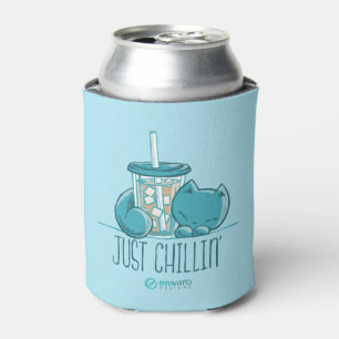 Rafraîchisseur Pour Canette Arbres : Juste chillin' (bleu)