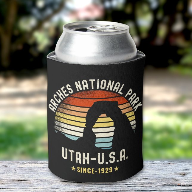 Rafraîchisseur Pour Canette Arches National Park Utah Vintage Sunset (Créateur téléchargé)