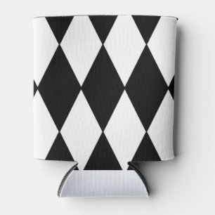 Rafraîchisseur Pour Canette arlequin noir et blanc