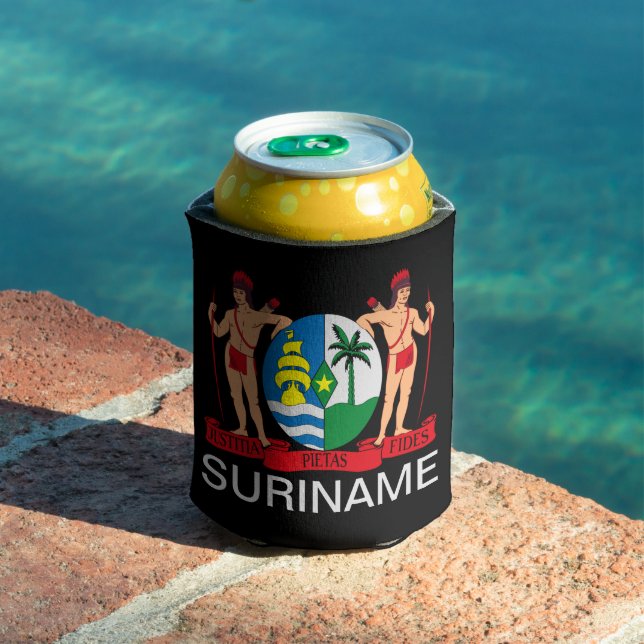 Rafraîchisseur Pour Canette Armoiries du Suriname (Piscine in situ)