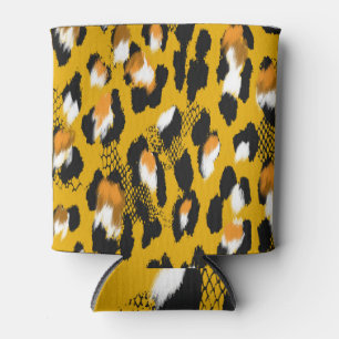Rafraîchisseur Pour Canette Arrière - plan Poster de animal Leopard Texture