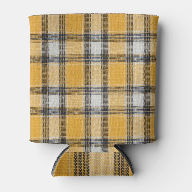 Rafraîchisseur Pour Canette Arrière - plan texture tatan blanc jaune (Devant)