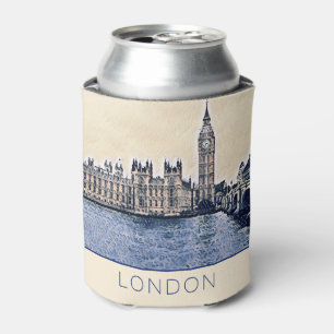 Rafraîchisseur Pour Canette Art de Big Ben London Watercolor