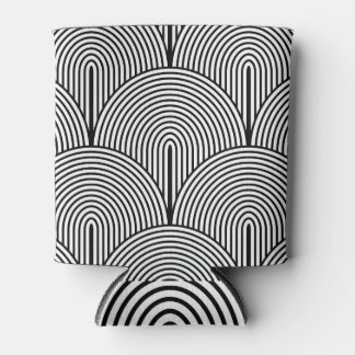 Rafraîchisseur Pour Canette Art Déco, Blanc Noir Luxe.