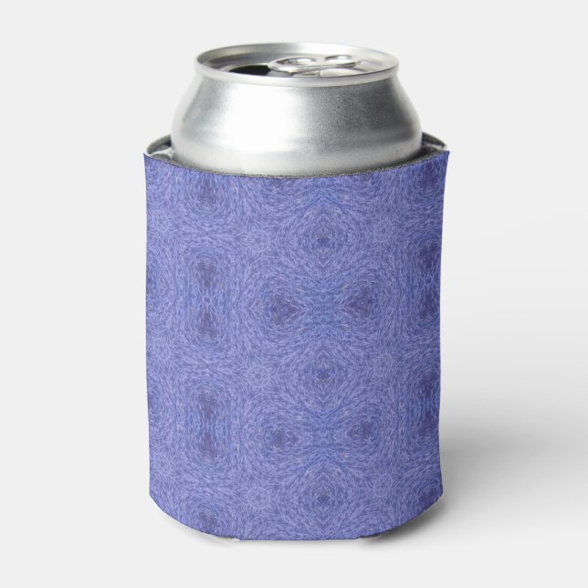 Rafraîchisseur Pour Canette Art géométrique violet élégant (Can devant)