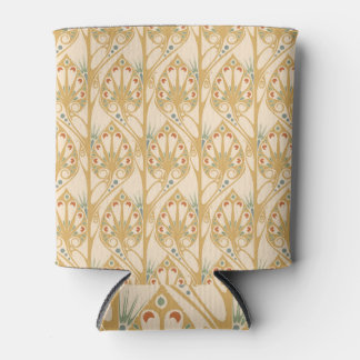 Rafraîchisseur Pour Canette Art nouveau rétro, lignes géométriques abstraites.