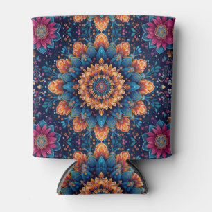 Rafraîchisseur Pour Canette Art numérique Fleur Mandala Style-23907.
