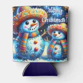 Rafraîchisseur Pour Canette Art populaire mexicain Snowmen Snowman Snow People