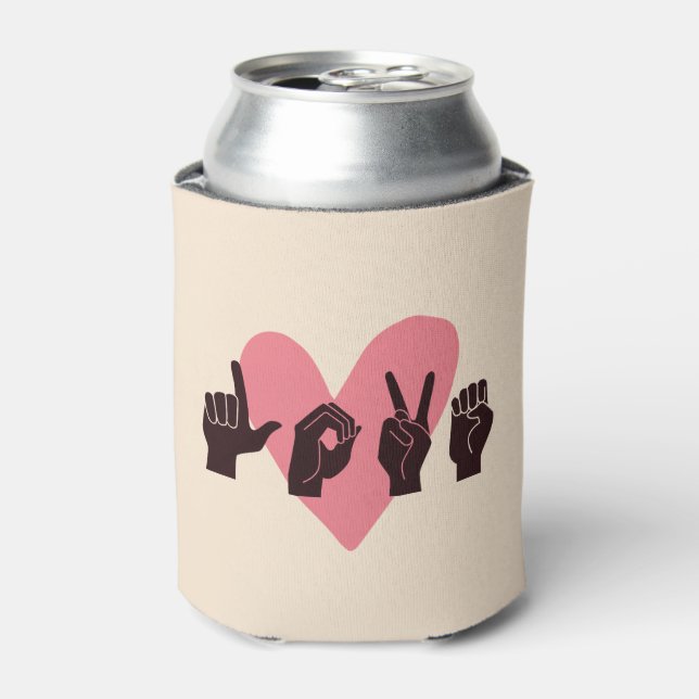 Rafraîchisseur Pour Canette ASL Love IV - Saint Valentin (Can devant)