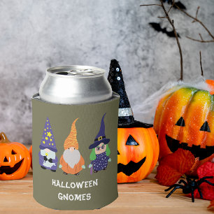 Rafraîchisseur Pour Canette Assistant Citrouille Sorcière Halloween Gnomes