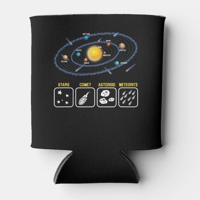 Rafraîchisseur Pour Canette Astronomie Geek Galaxie Science Espace extra-atmos (Devant)