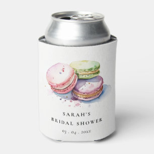 Rafraîchisseur Pour Canette Atelier de macarons français à l'aquarelle Shower