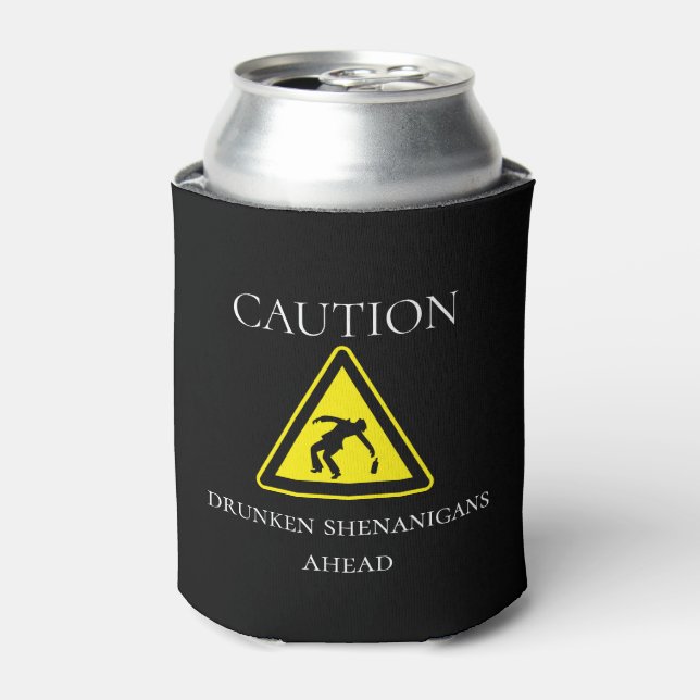 Rafraîchisseur Pour Canette Attention Fête Alcoolisée Délirante à Venir Drôle  (Can devant)