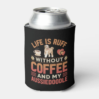 Rafraîchisseur Pour Canette Aussiedoodle Chien Et Café