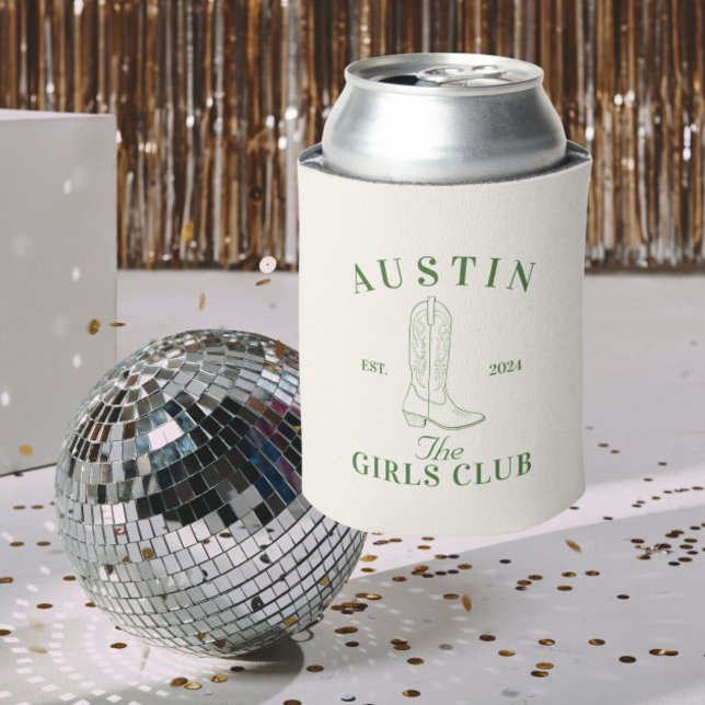 Rafraîchisseur Pour Canette Austin Bachelorette Girls Club Can Cooler (Créateur téléchargé)